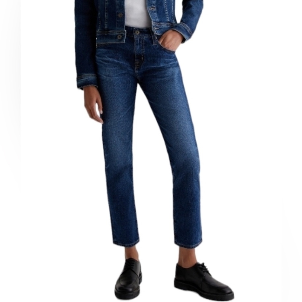 AG ED Denim Adriano Goldschmed The ex-Boyfriend slim Slouch Slim Blue Jeans